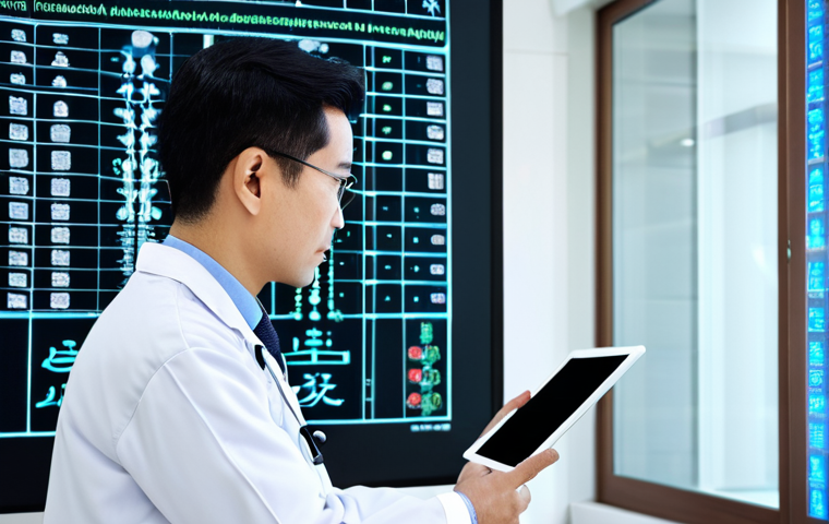 AI-Powered TCM Diagnosis**

"A modern Arabic doctor, wearing professional attire, using a tablet displaying complex data visualizations of vital energy patterns. Background: a clean, high-tech medical clinic with subtle Arabic design elements. Focus on the integration of technology and human expertise in Traditional Chinese Medicine diagnosis. safe for work, appropriate content, fully clothed, professional, perfect anatomy, correct proportions, natural pose, high quality."

**