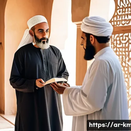 한의사와 환자 상담 사례 - A portrait of a wise and compassionate traditional Arabic healer, an elderly man with a neatly trimm...